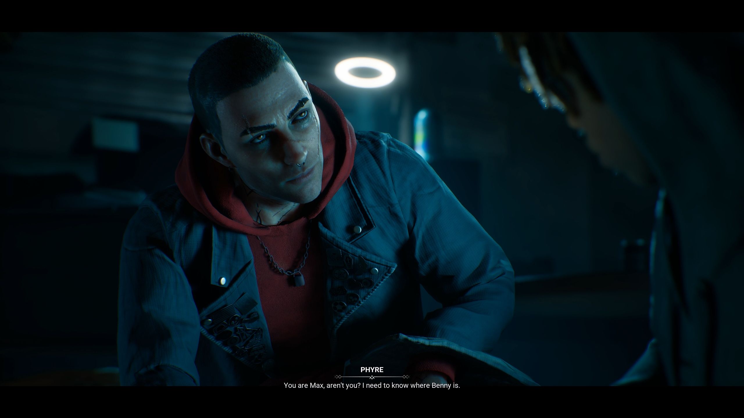 Conversation cutscene in Vampire: The Masquerade – Bloodlines 2.