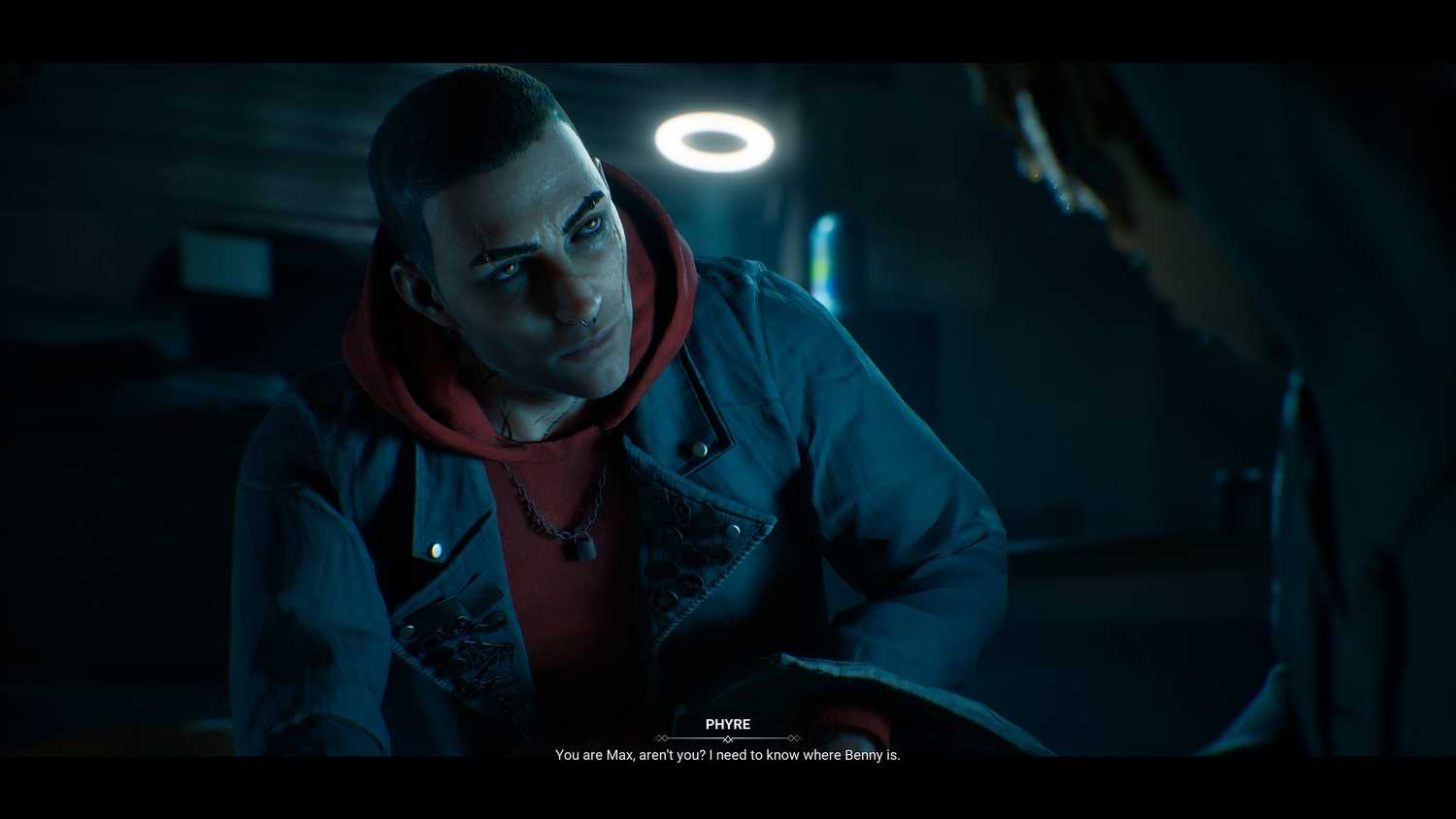Conversation cutscene in Vampire: The Masquerade – Bloodlines 2.