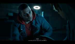 Conversation cutscene in Vampire: The Masquerade – Bloodlines 2.
