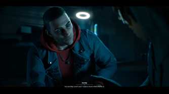 Conversation cutscene in Vampire: The Masquerade – Bloodlines 2.