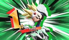 Tomas gets first place with Knuckle Joe in Kirby Air Riders