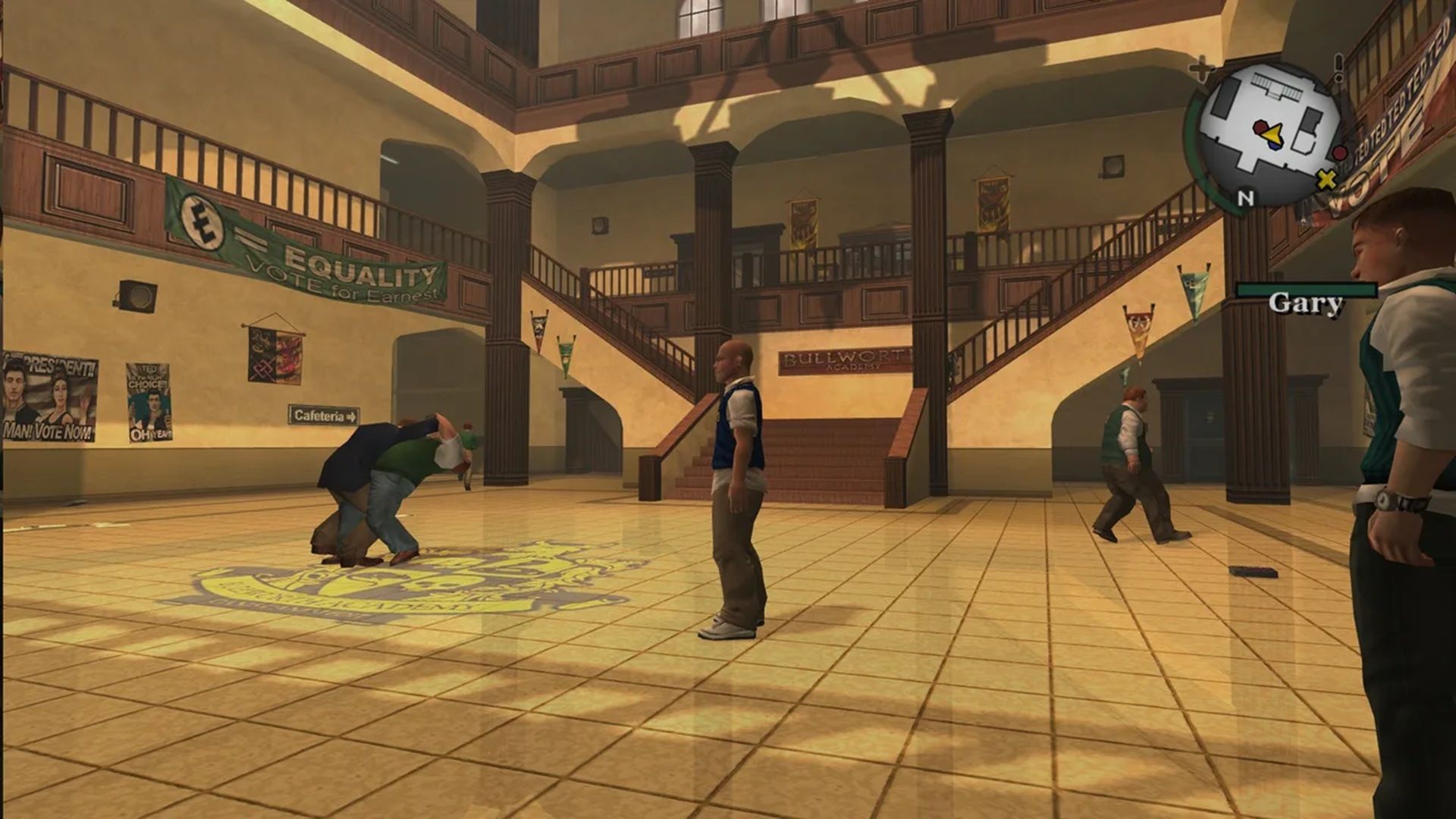 A screenshot of gameplay from Bully