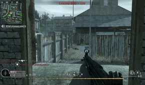 A screenshot of multiplayer gameplay from Call of Duty 4: Modern Warfare