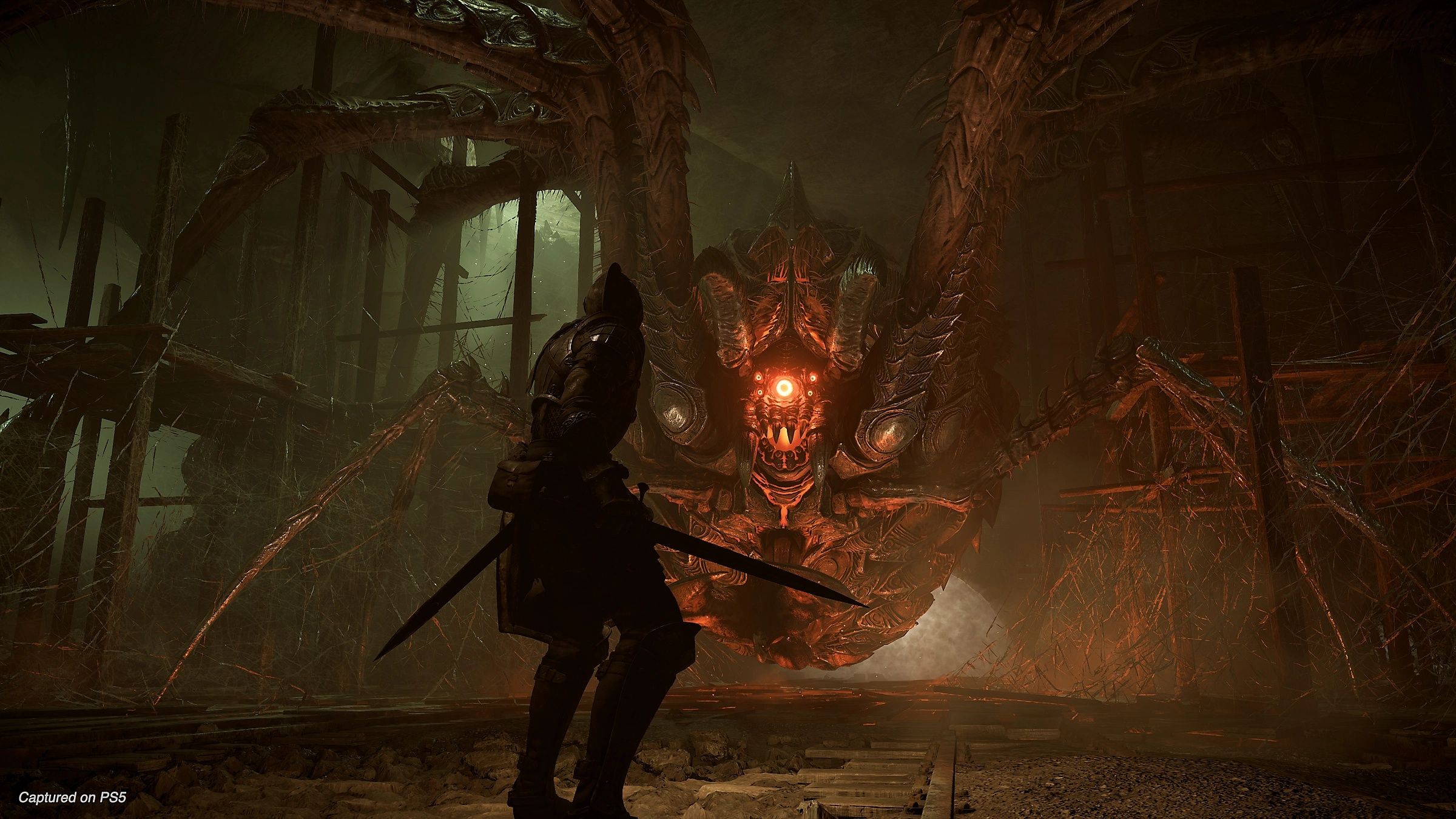 Armor Spider in Demon's Souls (2020).