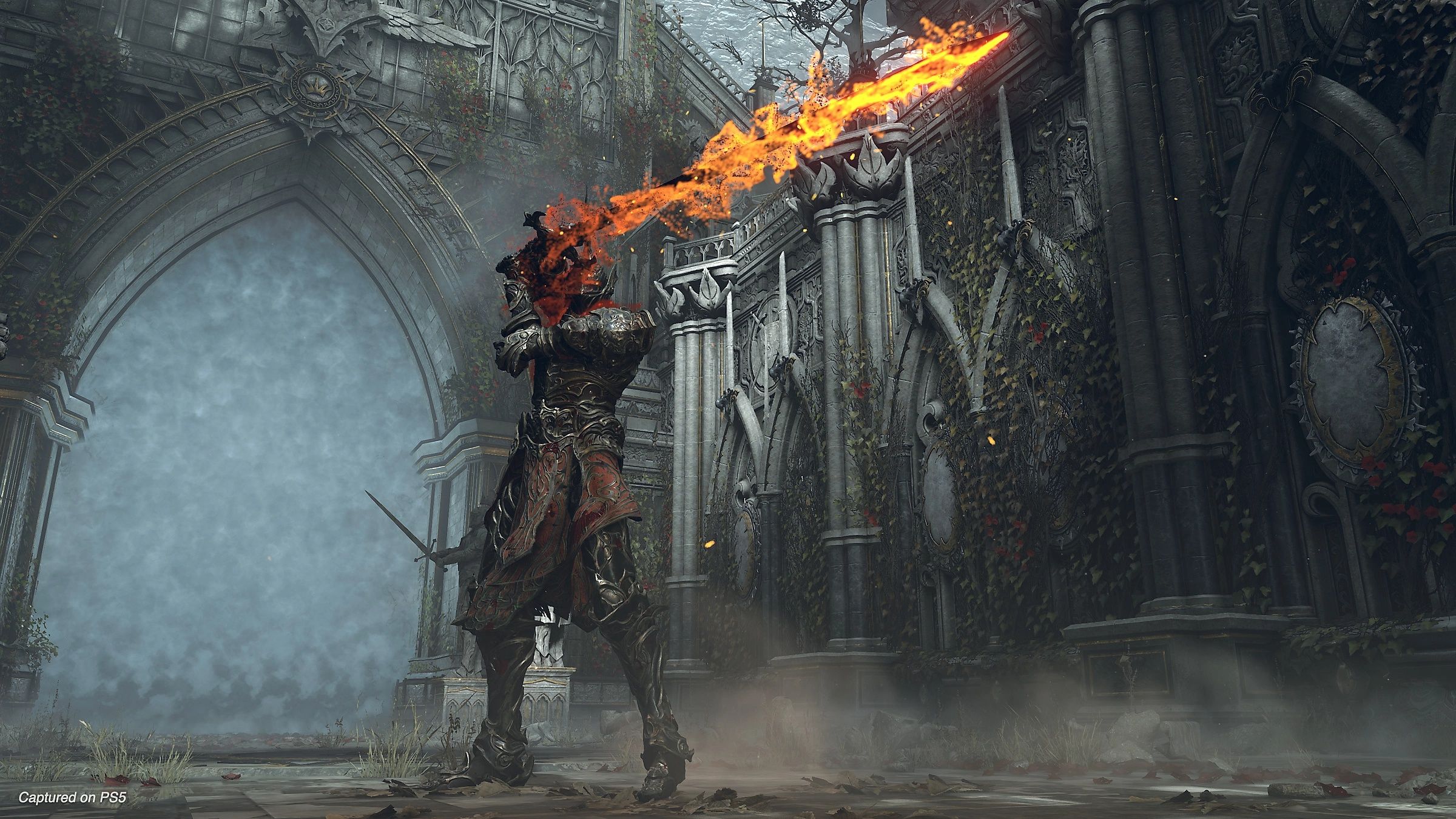 A screenshot from 2020's Demon's Souls on the PS5.
