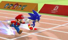 A screenshot of gameplay from Mario & Sonic at the Olympic Games