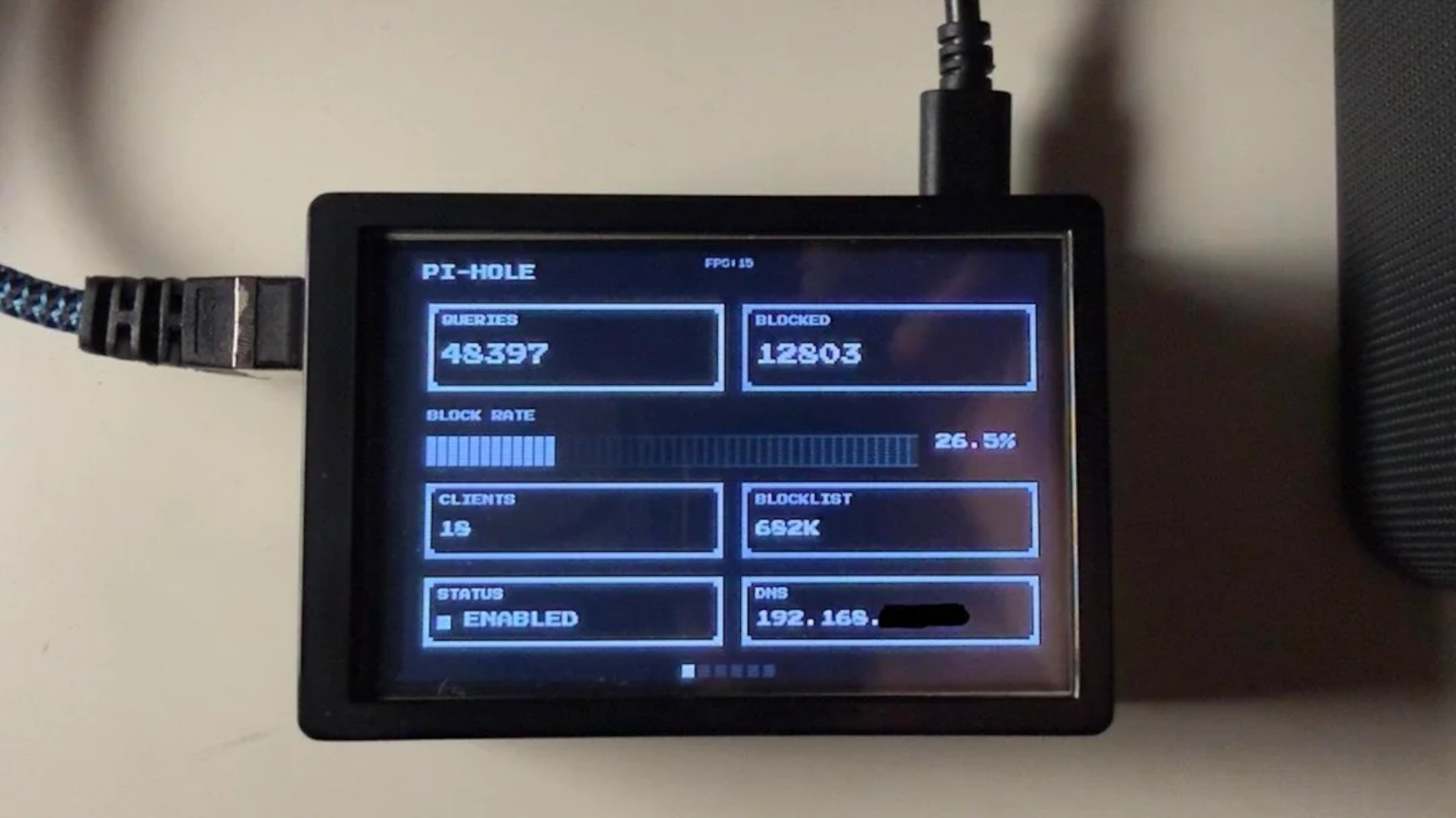 You, too, can download this awesome retro Pi-hole dashboard for your own setup