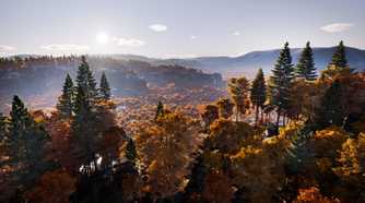 A large vista of the game world in Prologue: Go Wayback