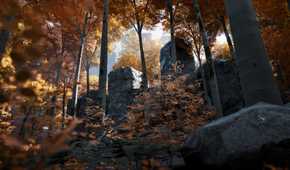 Walking up a mountain in Prologue: Go Wayback