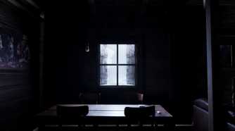 Standing in a dark cabin in Prologue: Go Wayback