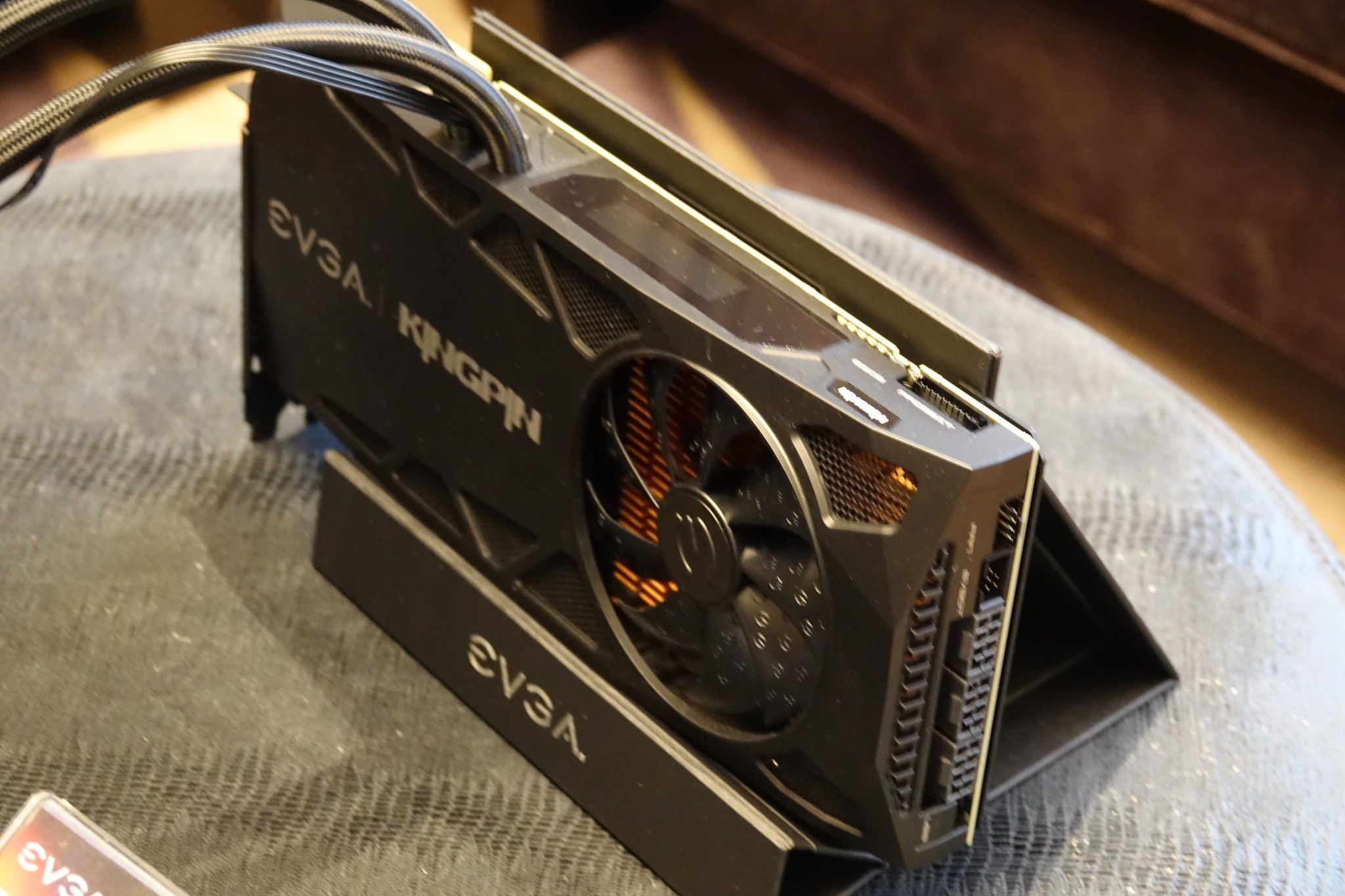 An image of an EVGA RTX 2080 Ti GPU. 
