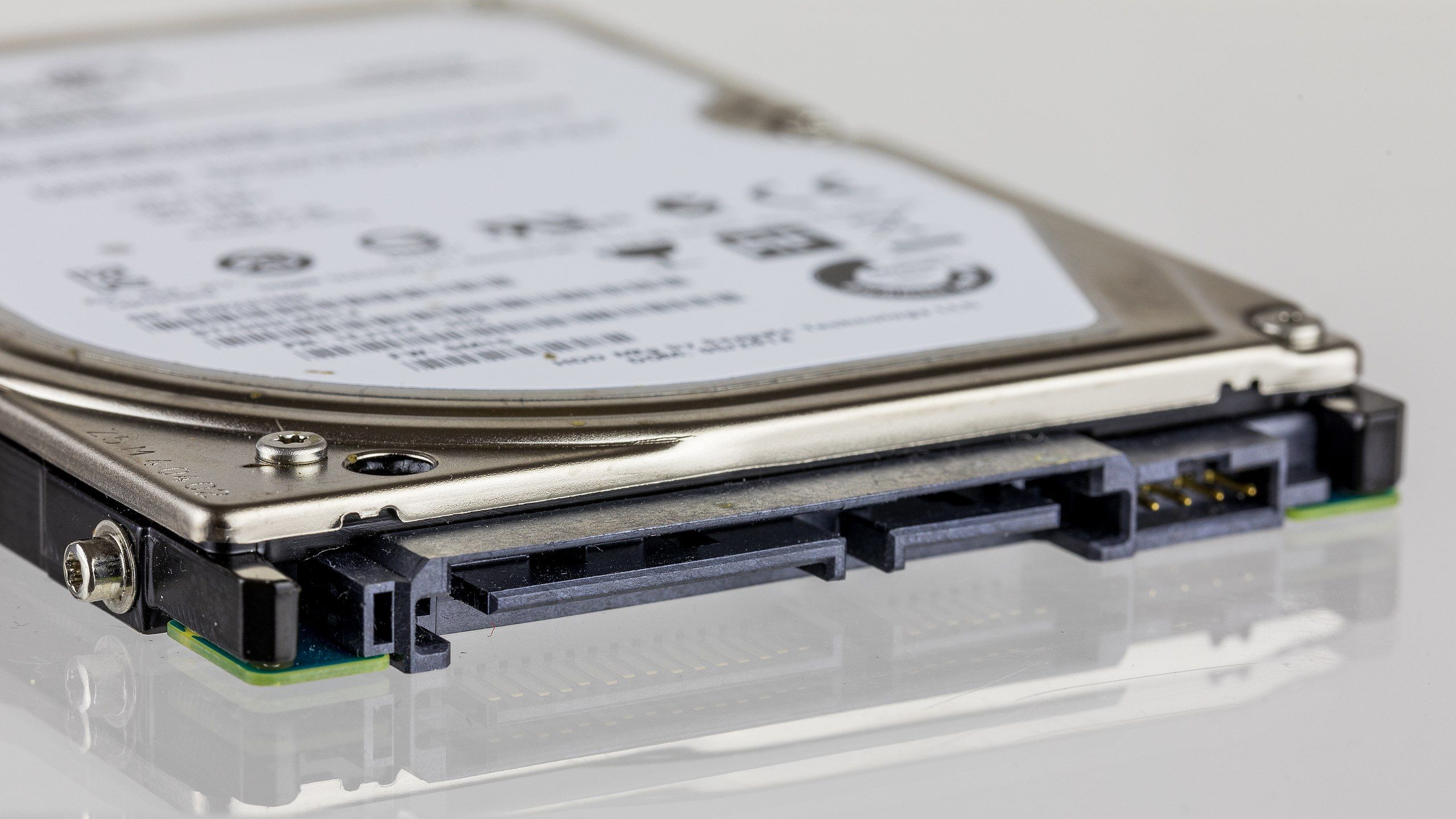 Close-up of a Seagate SSHD