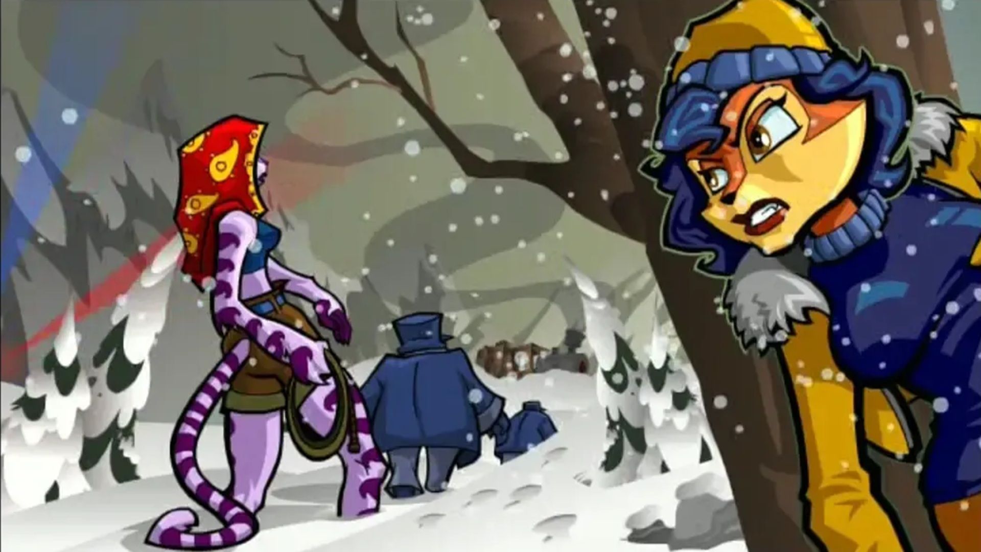 A screenshot of a cutscene from Sly 2: Band of Thieves