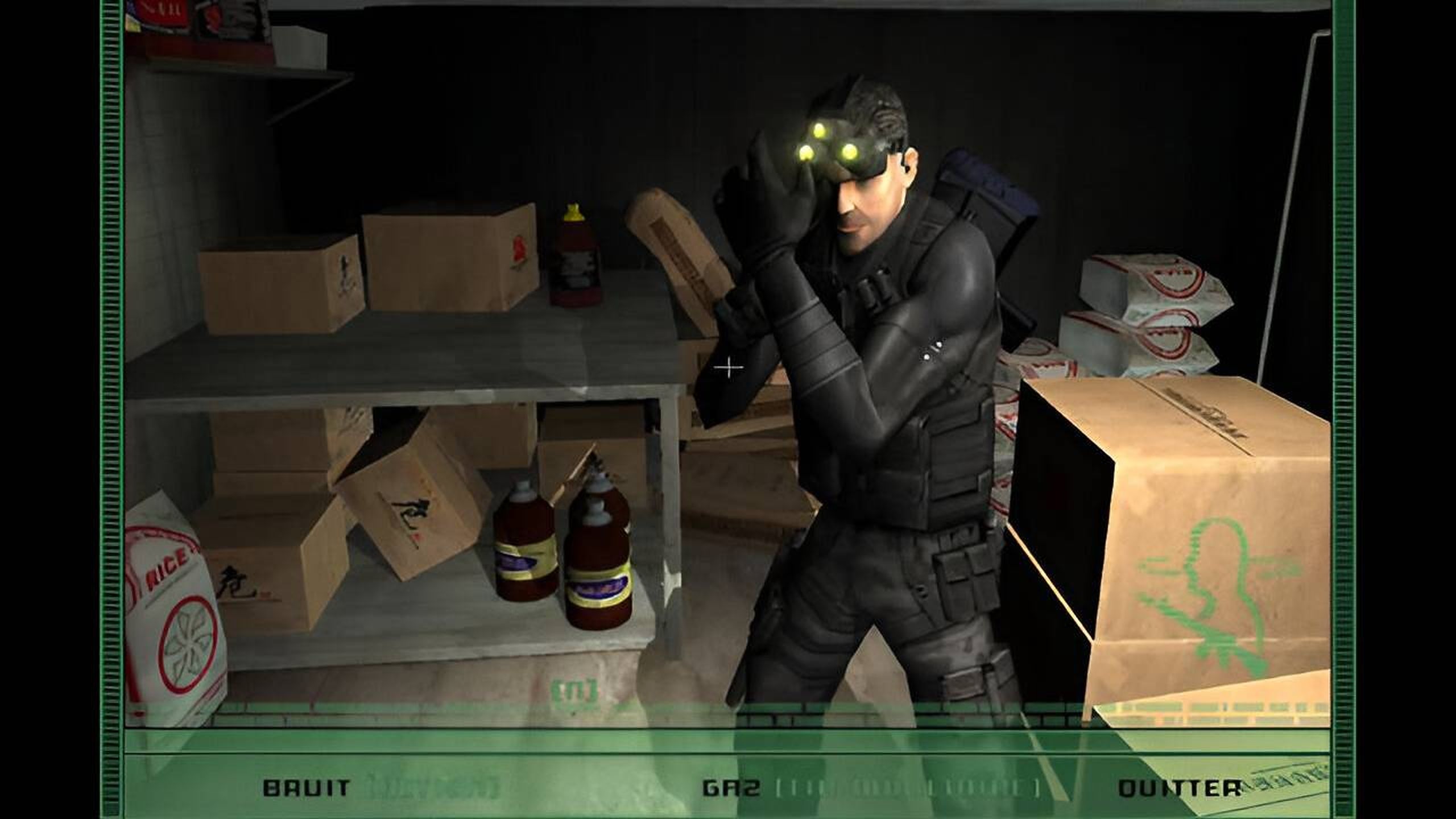 Sam Fisher in Tom Clancy's Splinter Cell.