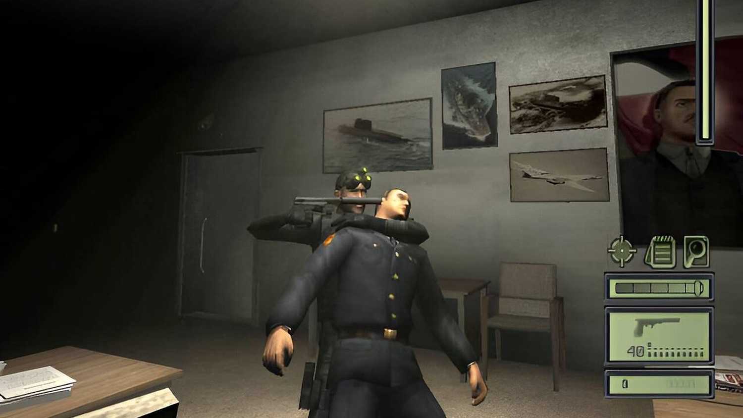 Sam Fisher in Tom Clancy's Splinter Cell.