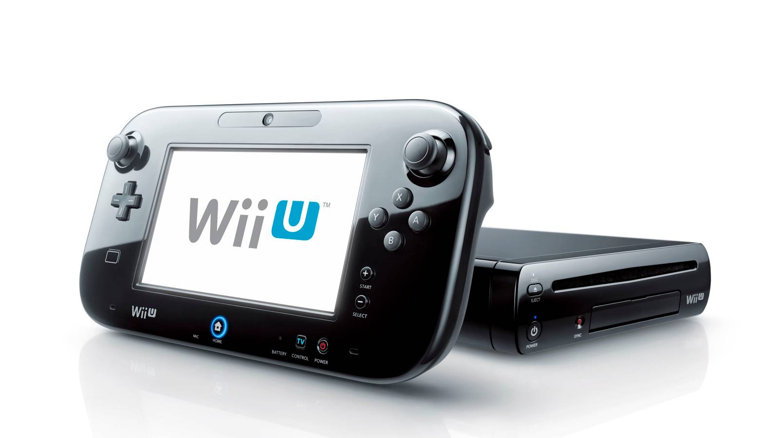 The Wii U GamePad stands in front of a Wii U console in an official image