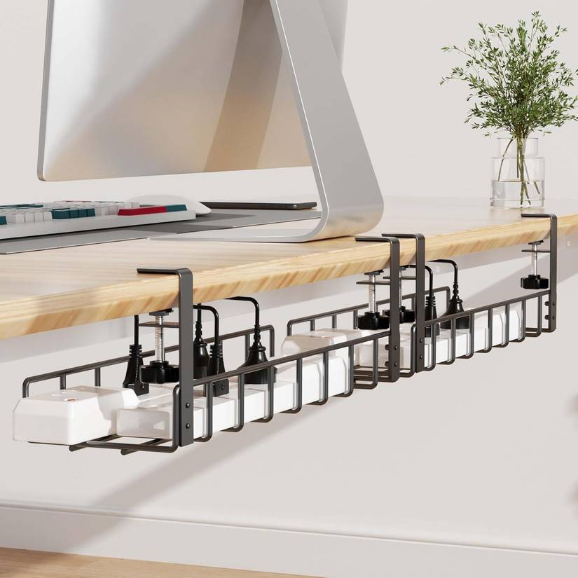 If you 3D print a cable management tray for under your desk, it will ...