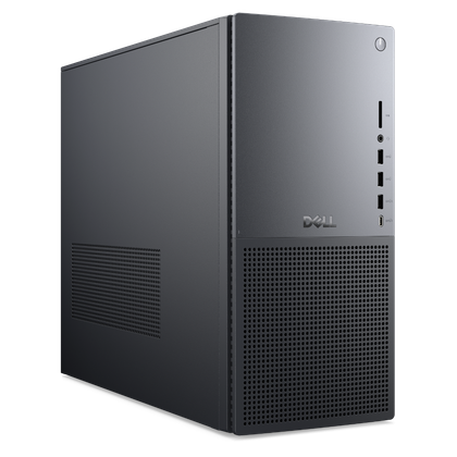 Representación de una computadora de escritorio Dell Tower Plus en negro