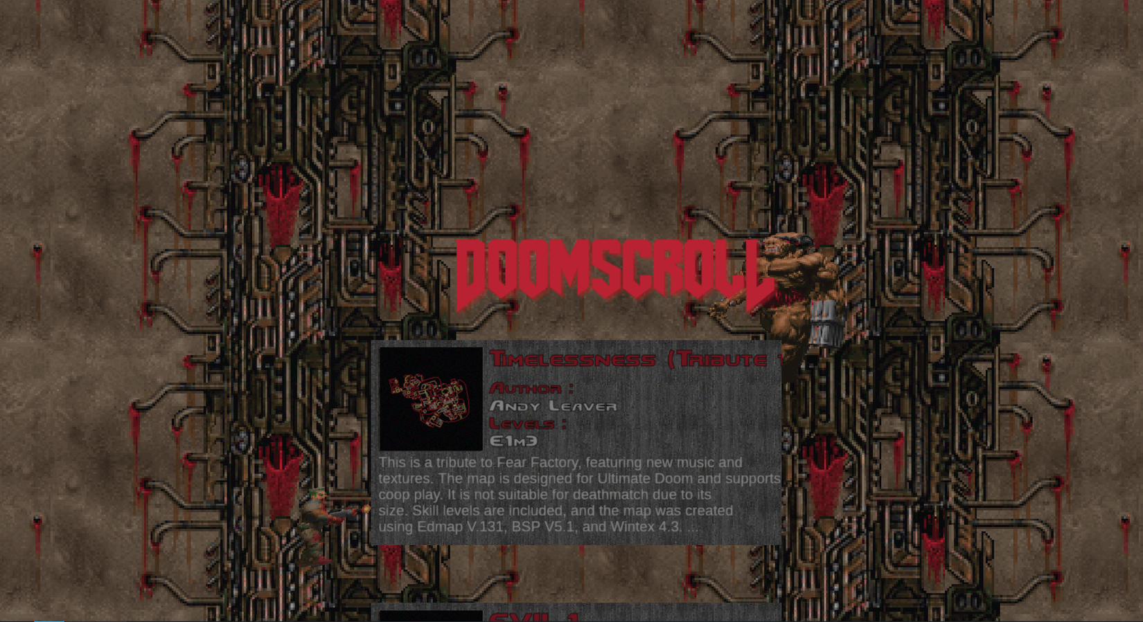 Doomscroll Setup This online Doom player lets you play thousands of classic WADs right ...