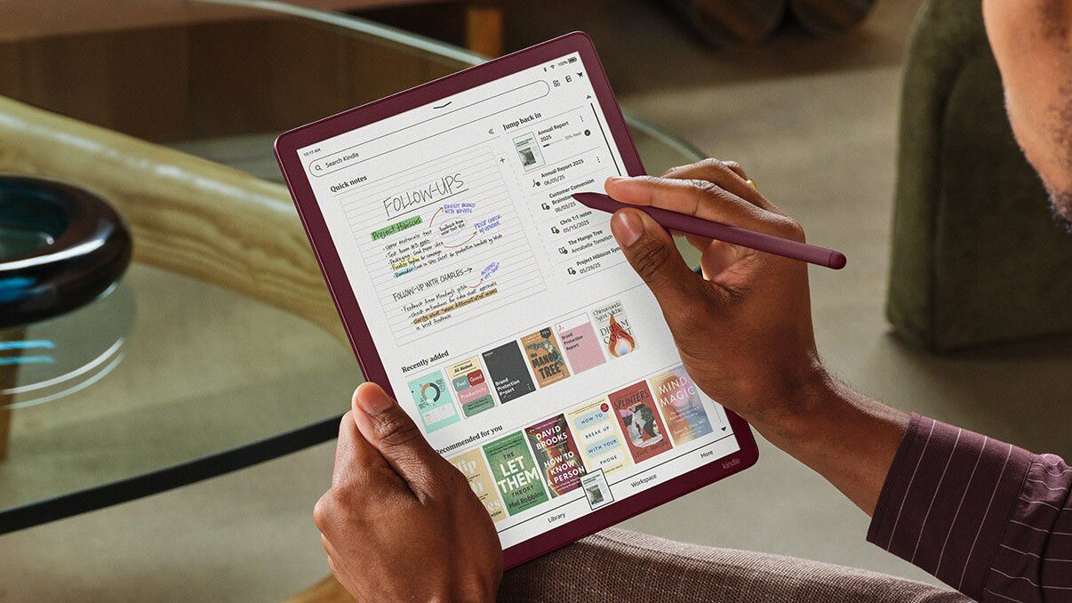 A render of the Kindle Scribe Colorsoft 