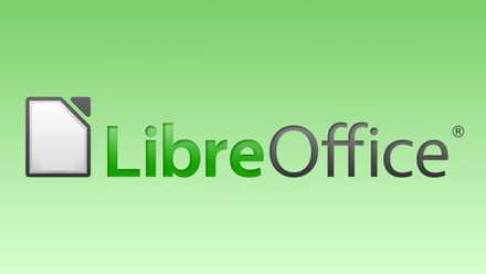 LibreOffice's logo on a green background