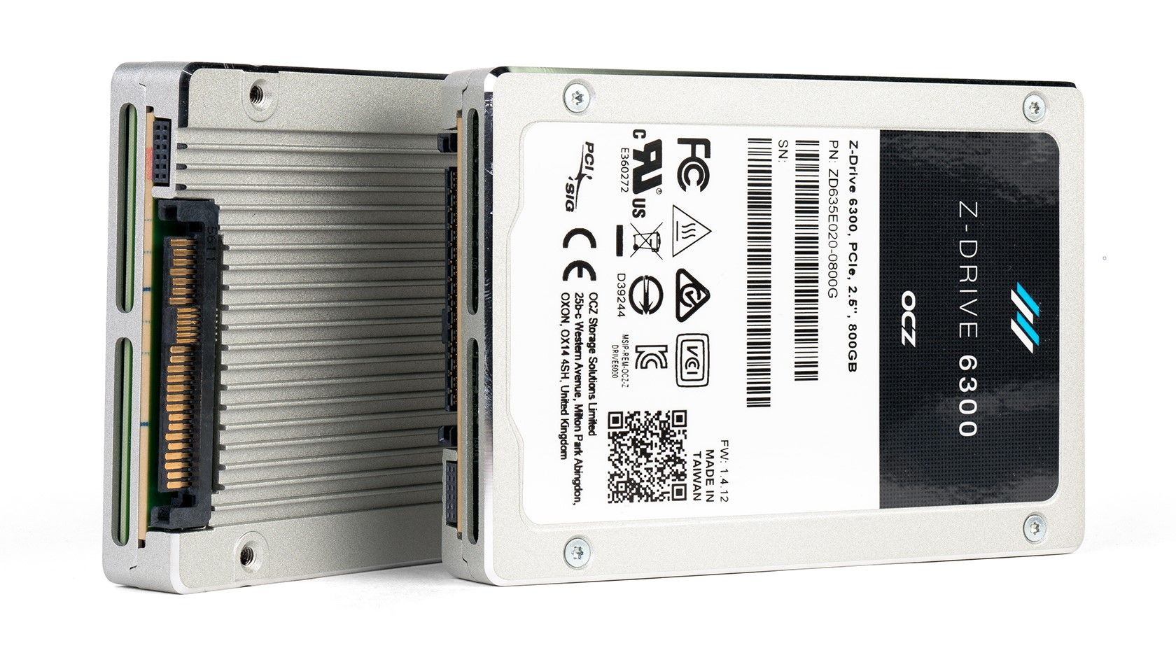 A 2.5-inch U.2 enterprise SSD on a white background