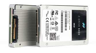A 2.5-inch U.2 enterprise SSD on a white background