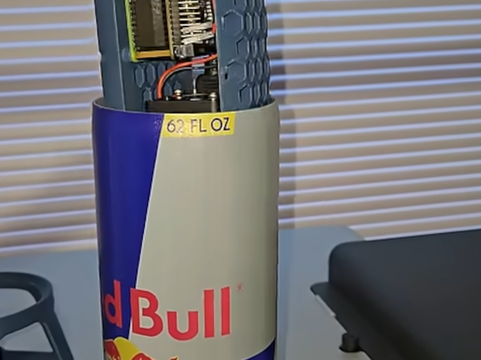 Someone 3D printed an oversized Red Bull PC case for Raspberry Pi