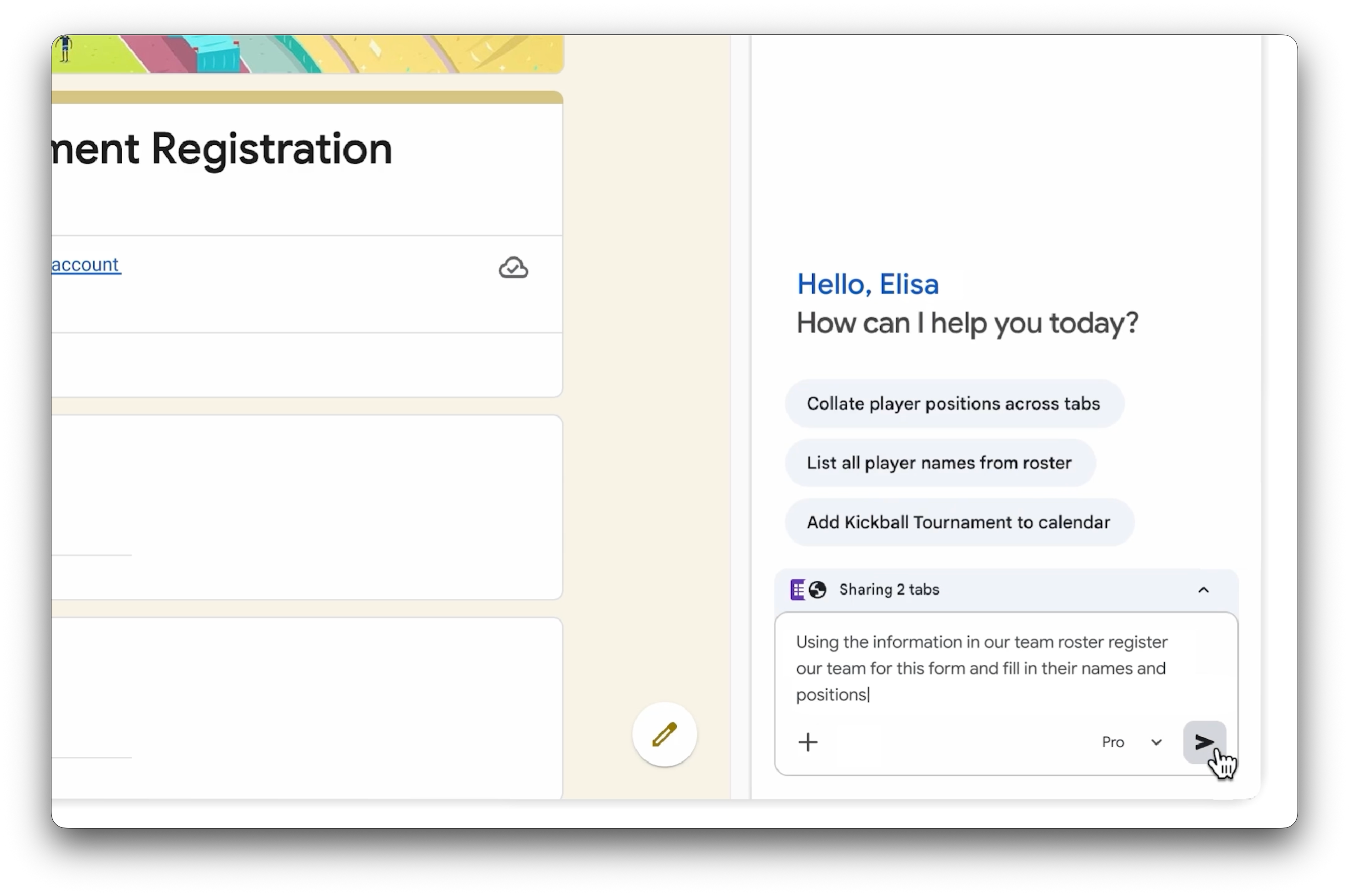 Asking Gemini to autofill a form-1