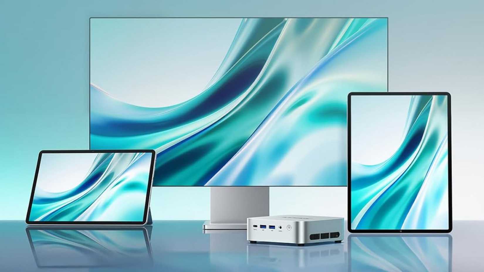   ACEMAGIC K1 Mini PC con monitores