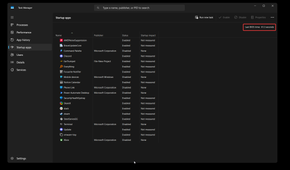 A screenshot of a task manager showing the BIOS time