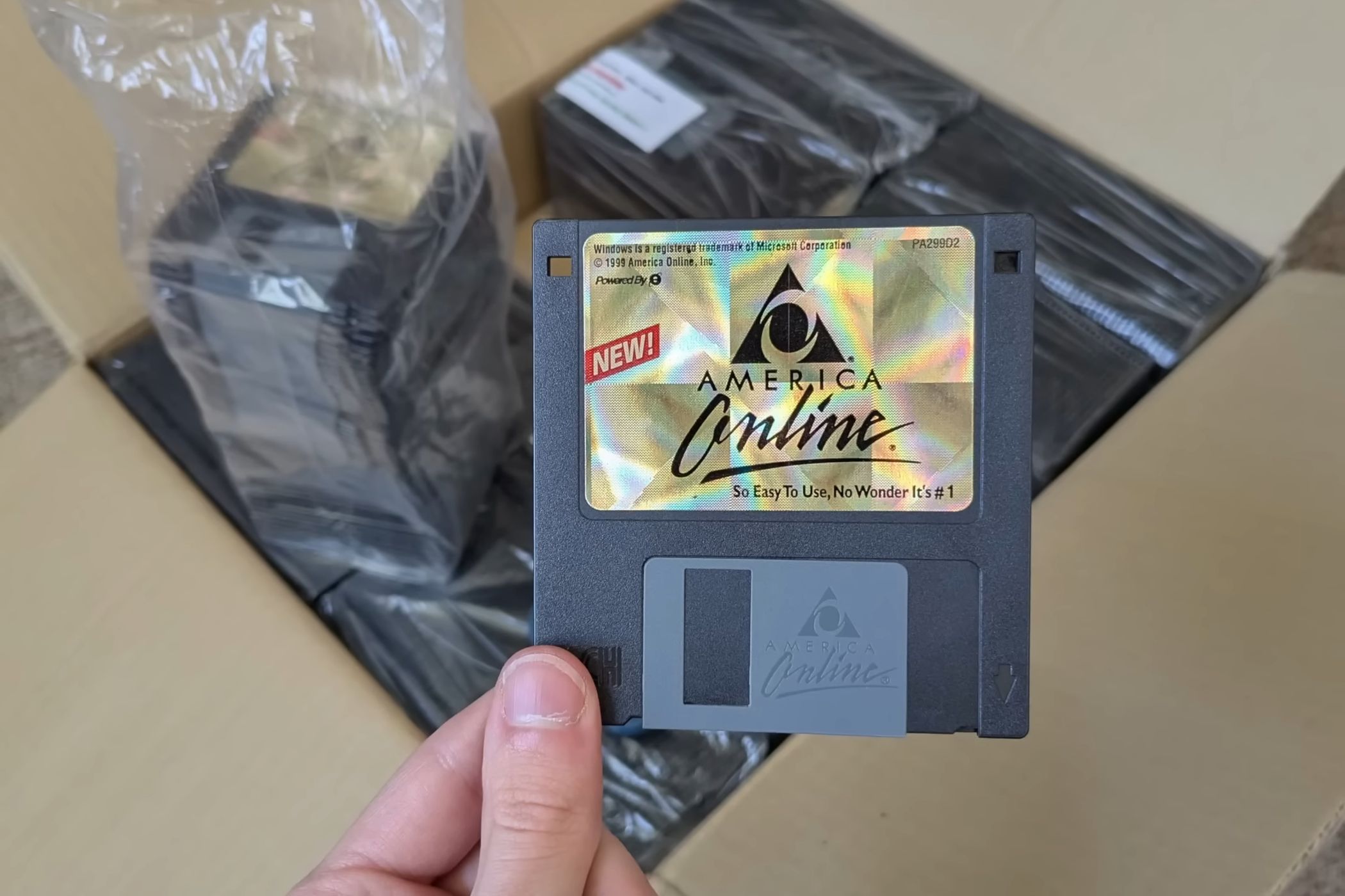 The AOL floppy disks used for Factorio by DocJade