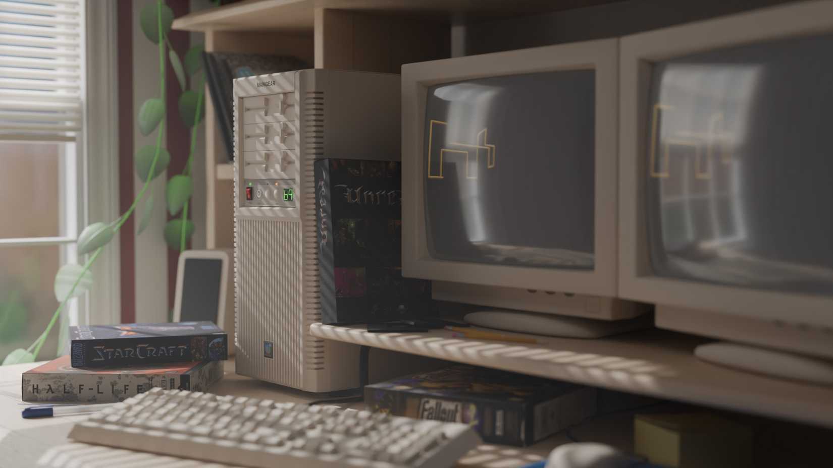 This powerful retro PC looks like it time-traveled from 1998