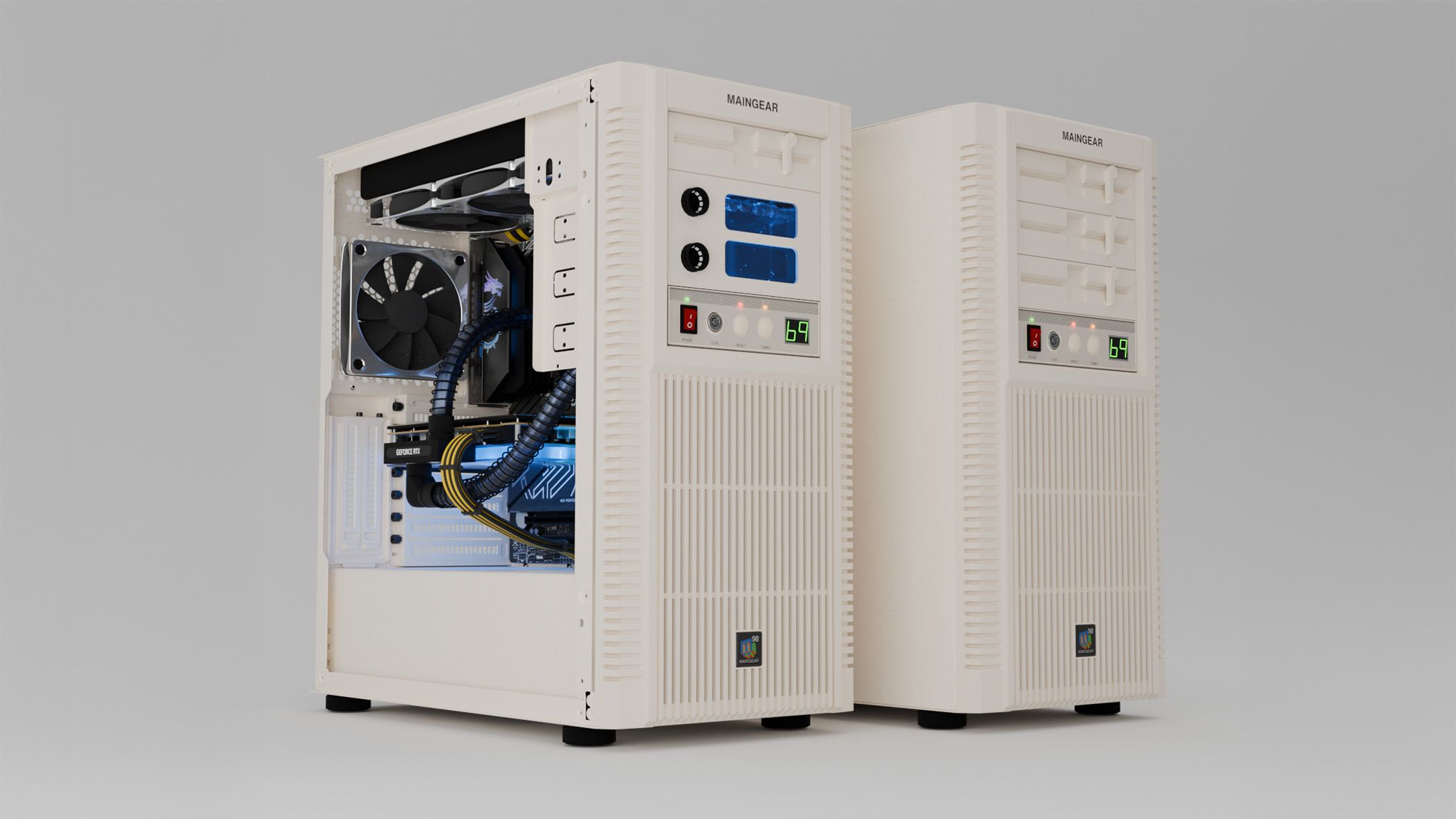 Side view of Maingear's Retro98 PC 