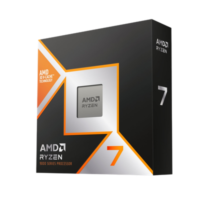 render of ryzen 7 9850x3d box