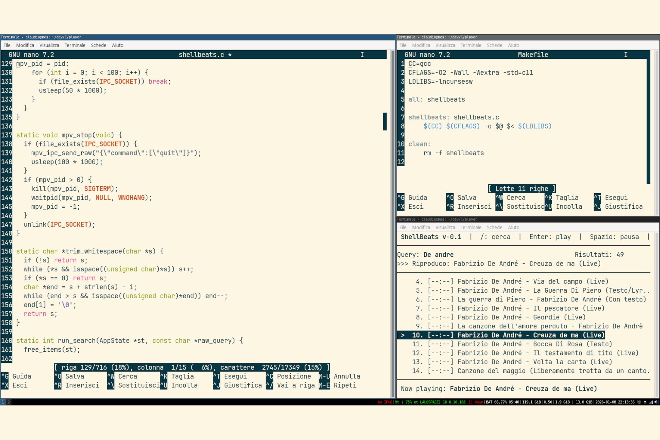ShellBeats UI