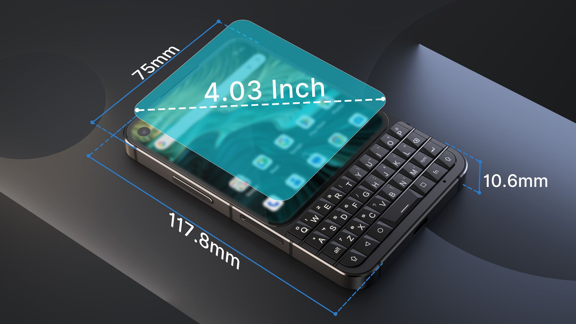 Another BlackBerry-inspired QWERTY keyboard smartphone has emerged