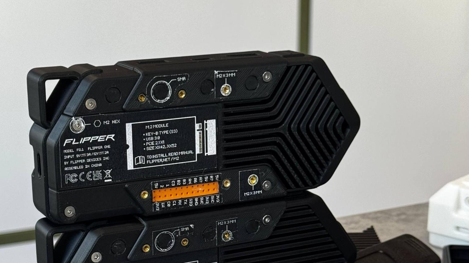 Back of a Flipper One prototype