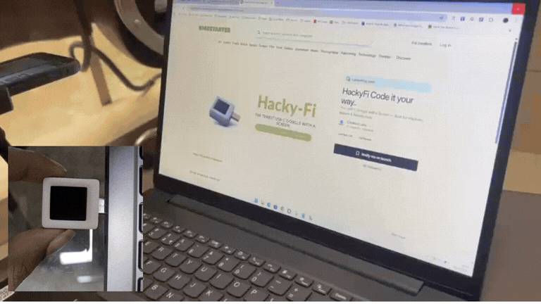 An example of HackyFi's usage