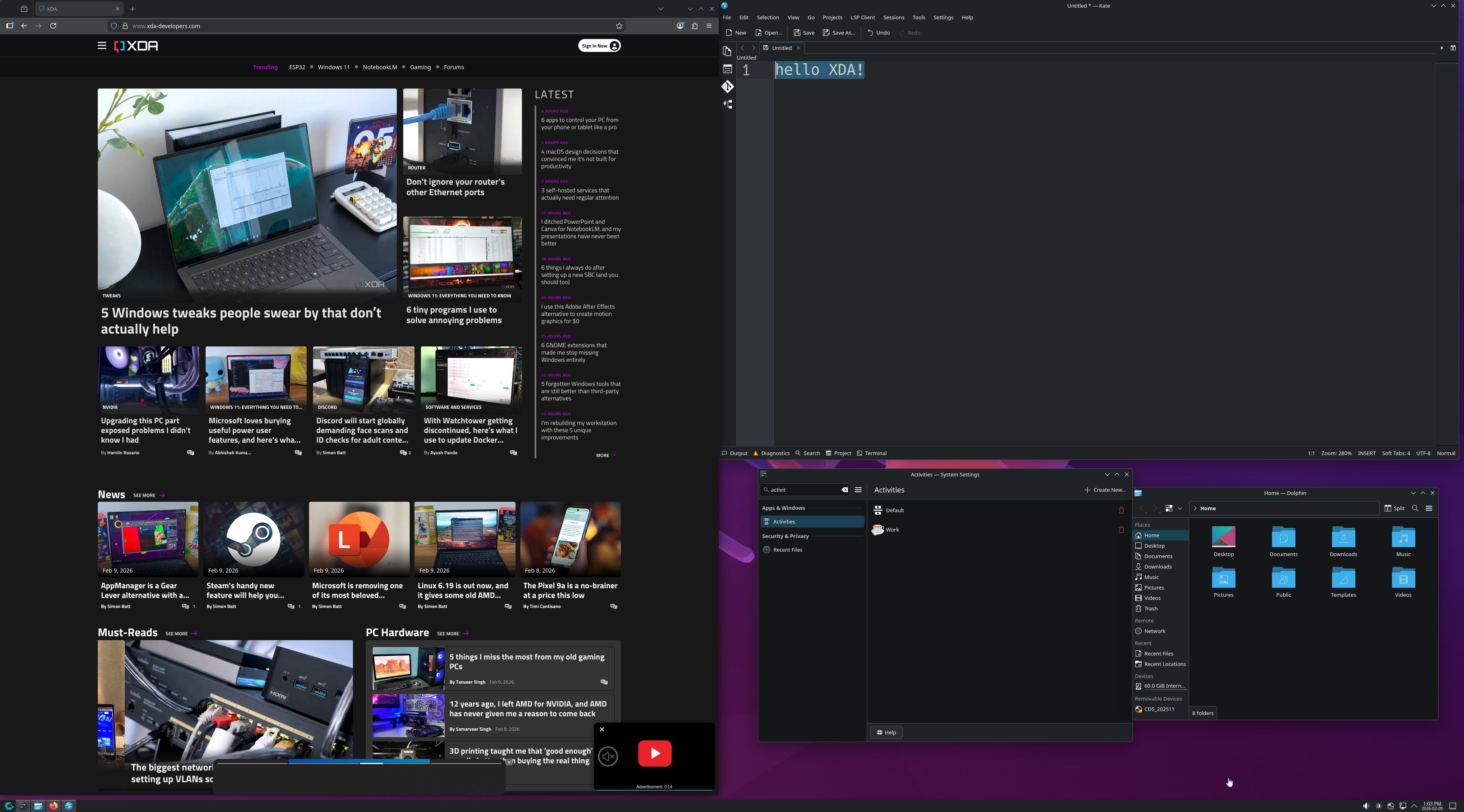I switched from GNOME to KDE Plasma and found the one thing I can't ...