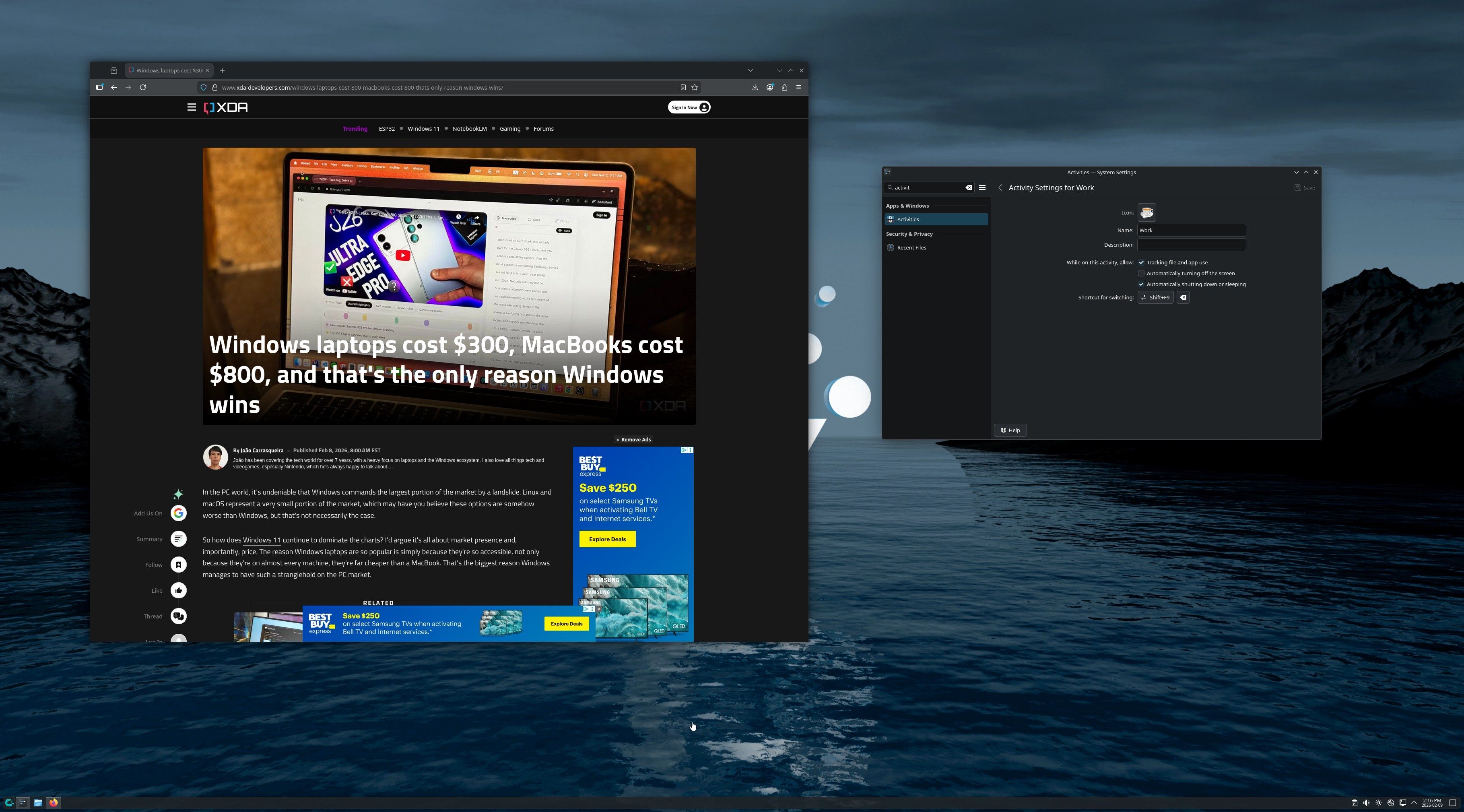 I switched from GNOME to KDE Plasma and found the one thing I can't ...