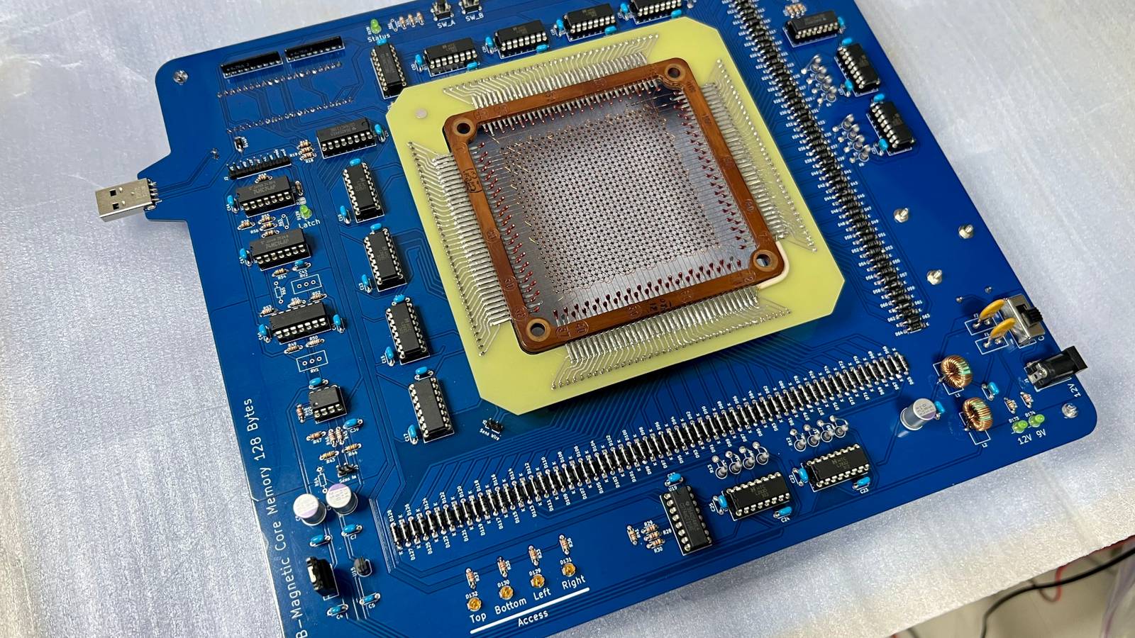 Someone made a USB stick using memory from the 70s, and it's as big as ...