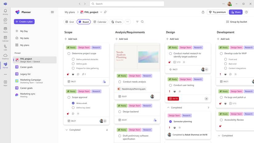 Microsoft adds a new coat of paint to Planner, and it already looks great