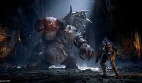 Facing a mutated gargoyle in Demon's Souls on the PlayStation 5.