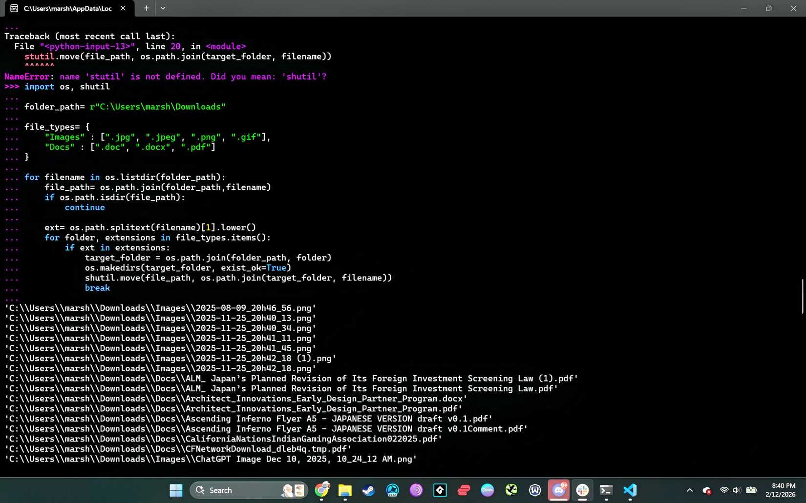 I automated my file organization with one Python script