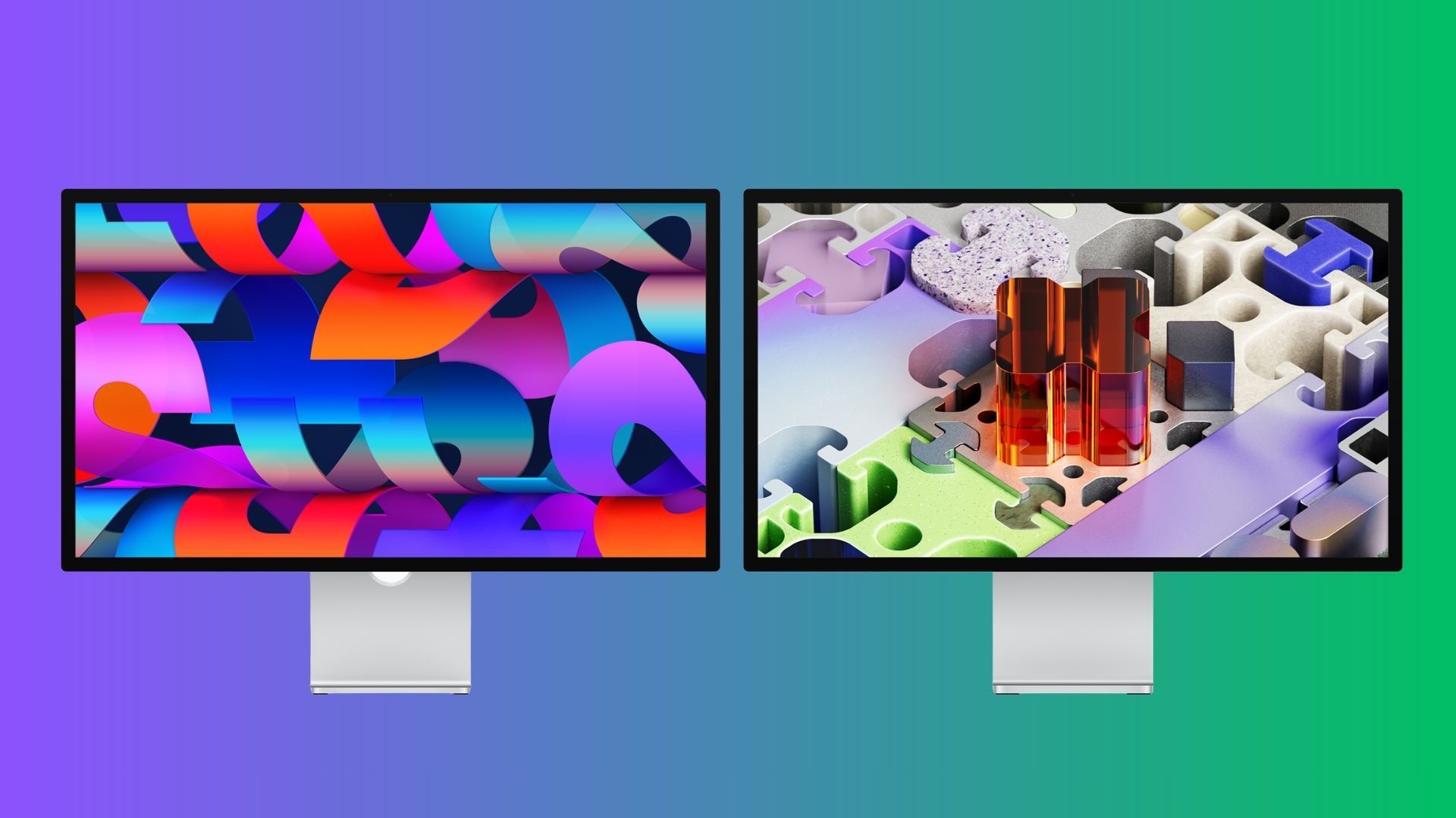 A render of Apple's Studio Display XDR and Studio Display
