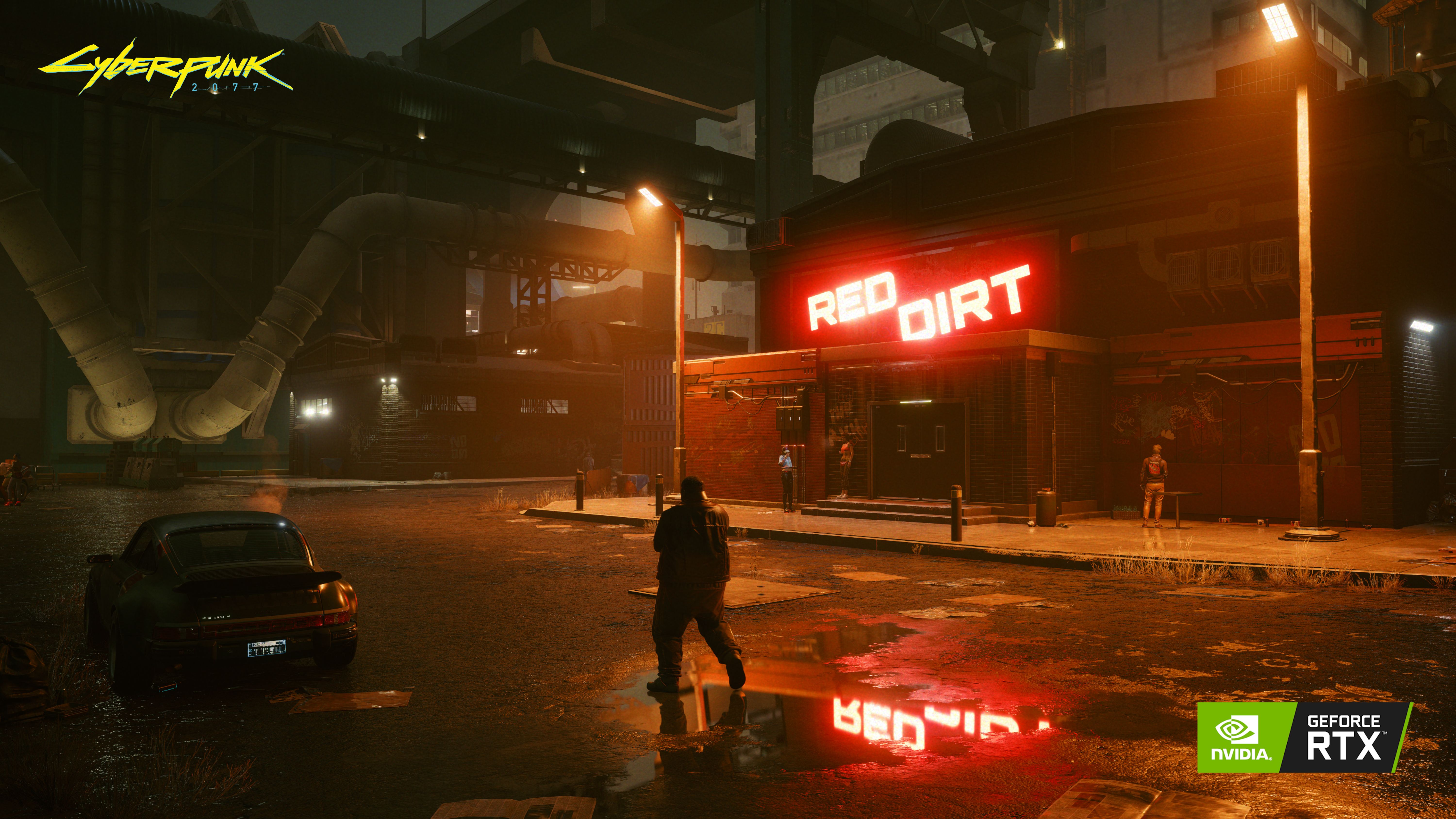 Ray-traced reflections in Cyberpunk 2077, from 2020.