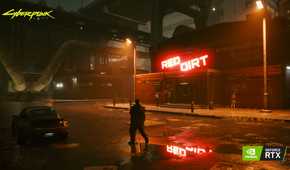 Ray-traced reflections in Cyberpunk 2077, from 2020.