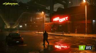 Ray-traced reflections in Cyberpunk 2077, from 2020.