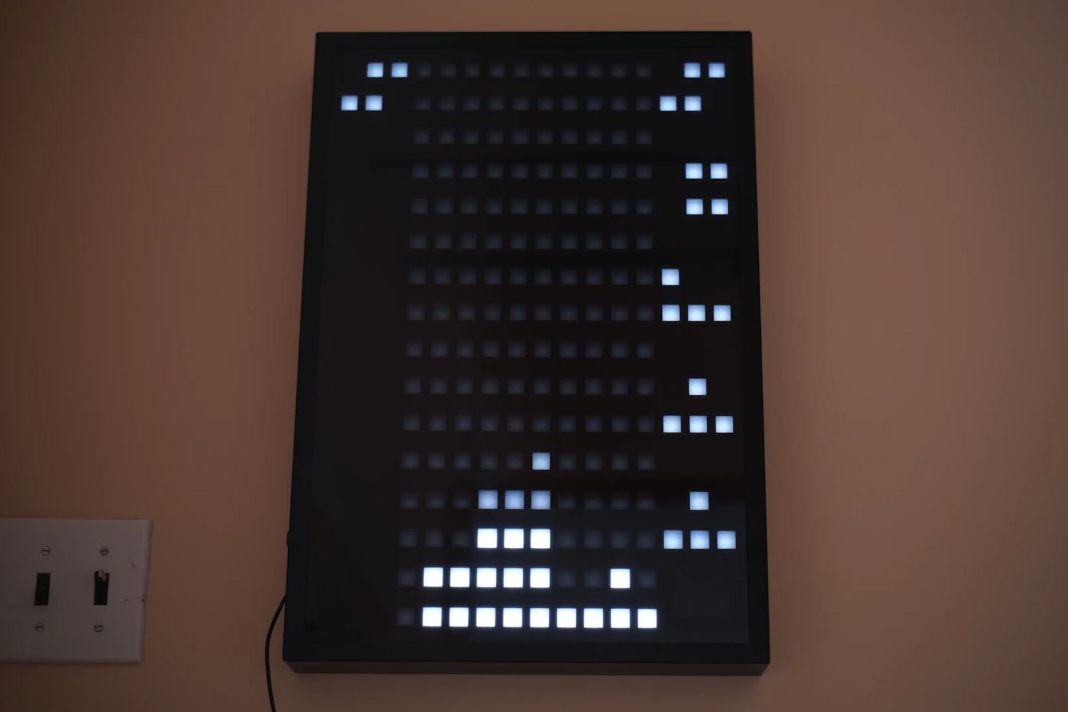 Someone converted an Ikea wall lamp into a Tetris game with an ESP32